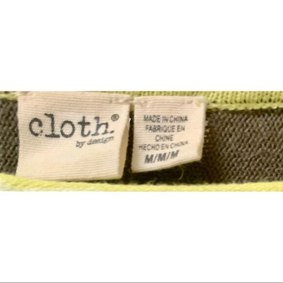 CLOTH Olive green & Yellow Long Sleeve Top - Picture 4 of 7